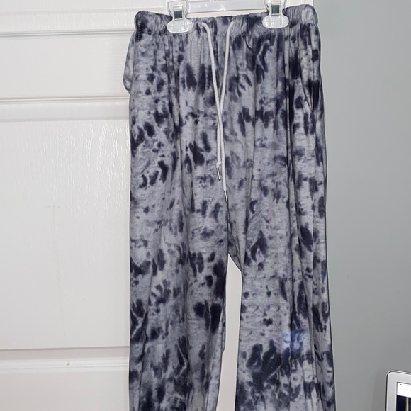 Blueish purple tie-dye sweatpants  used - Picture 1 of 1